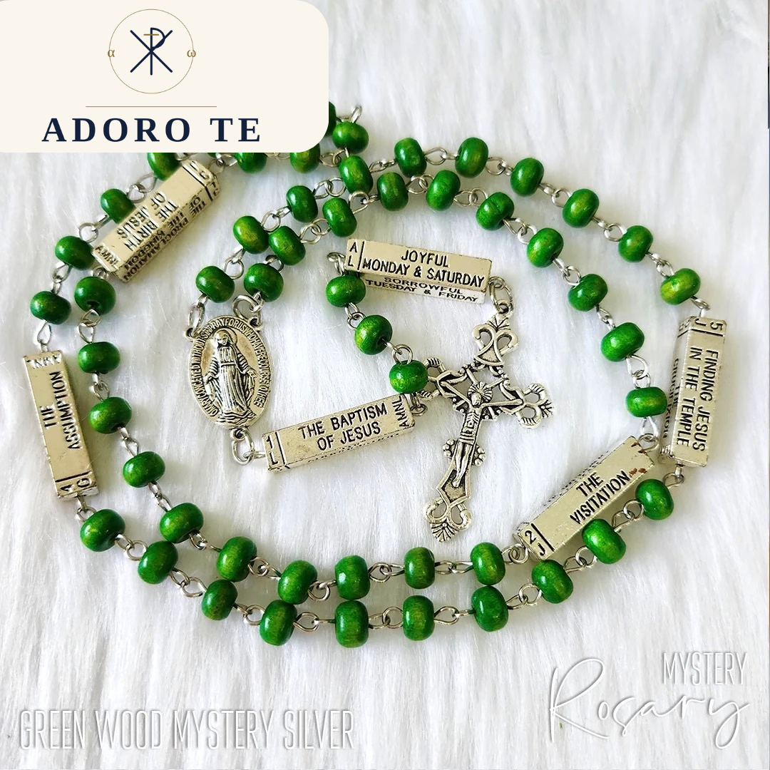 Green Wood Mystery Rosary