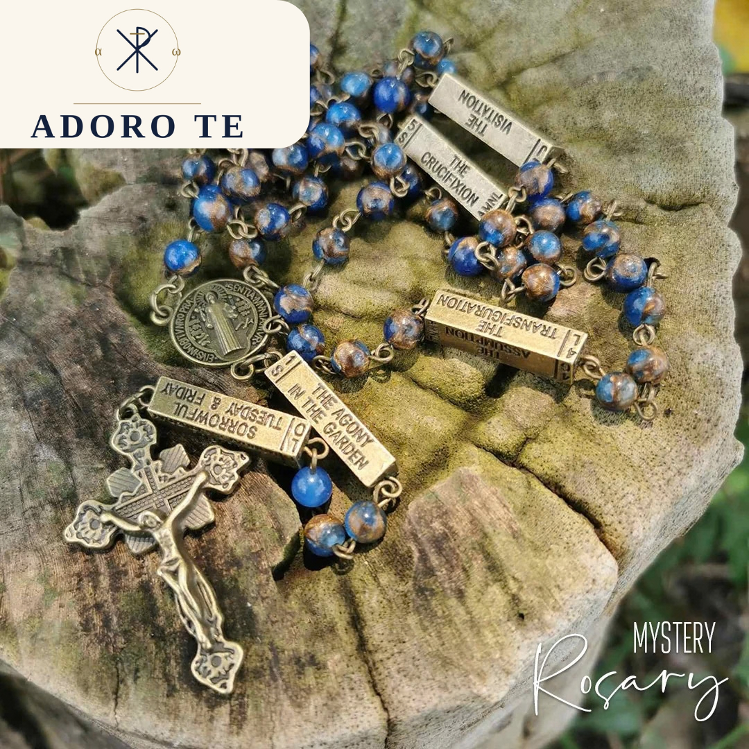 Jasper Sapphire Mystery Rosary