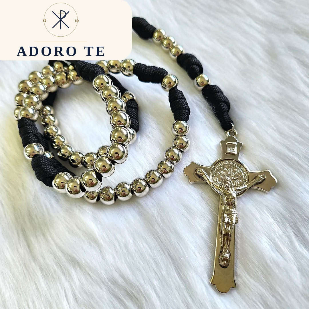 Black Paracord Rosary