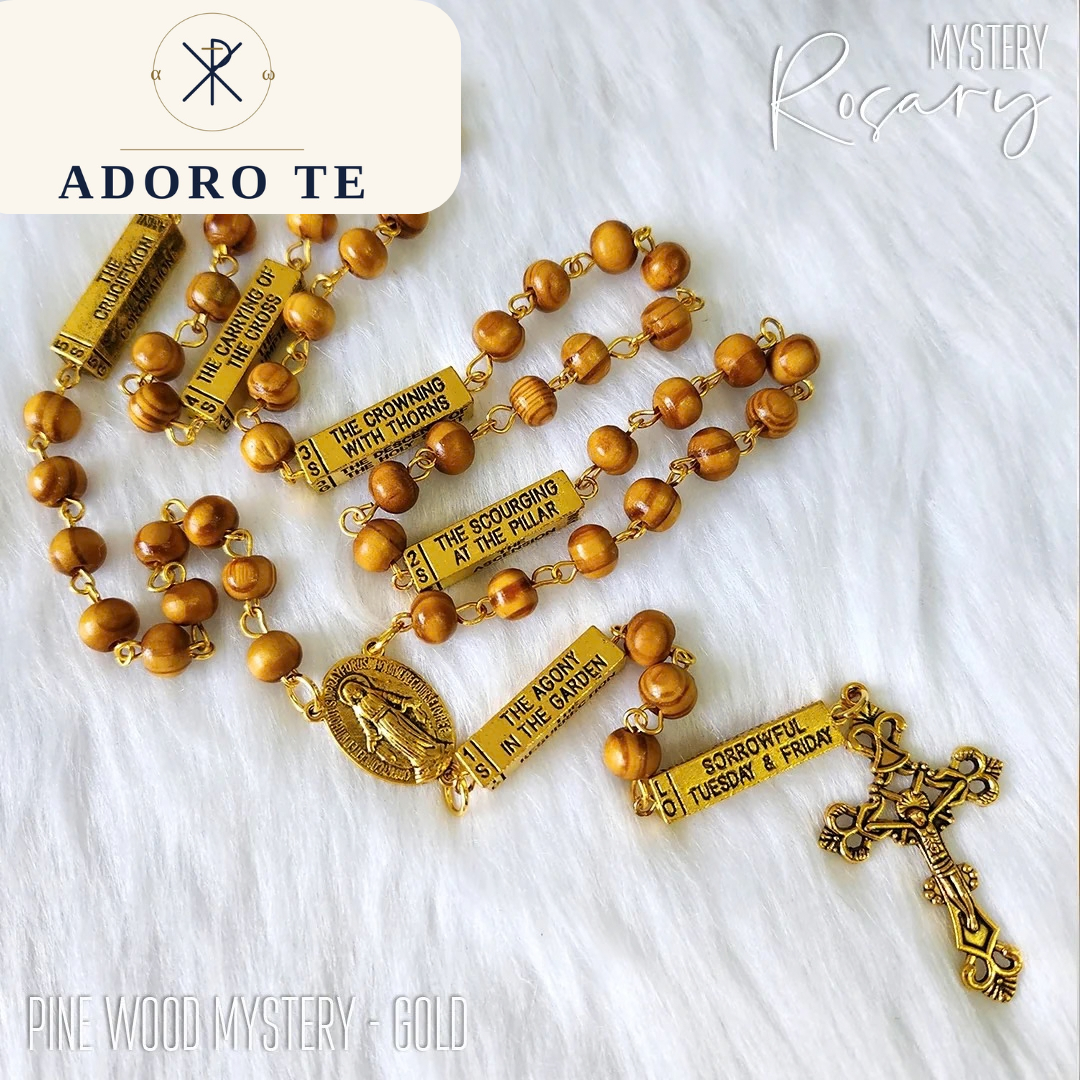 Pine Wood Mystery Rosary