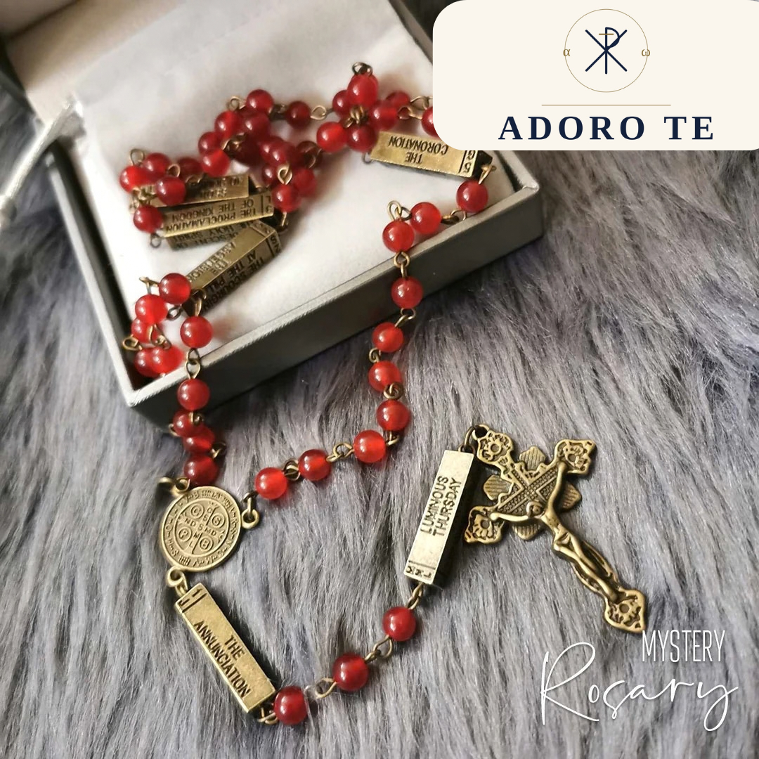 Ruby Stone Mystery Rosary
