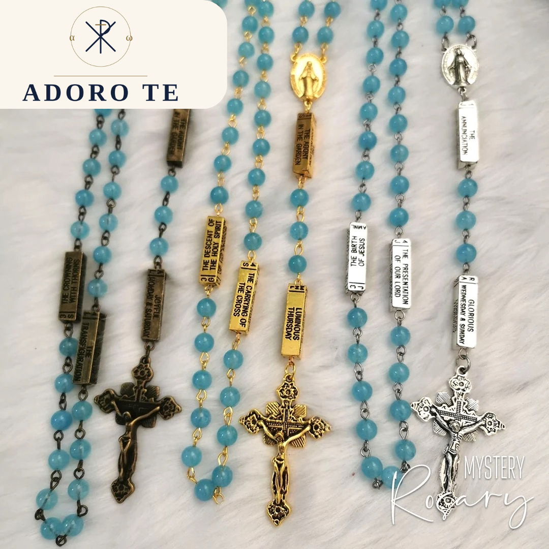 Aquamarine Mystery Rosary