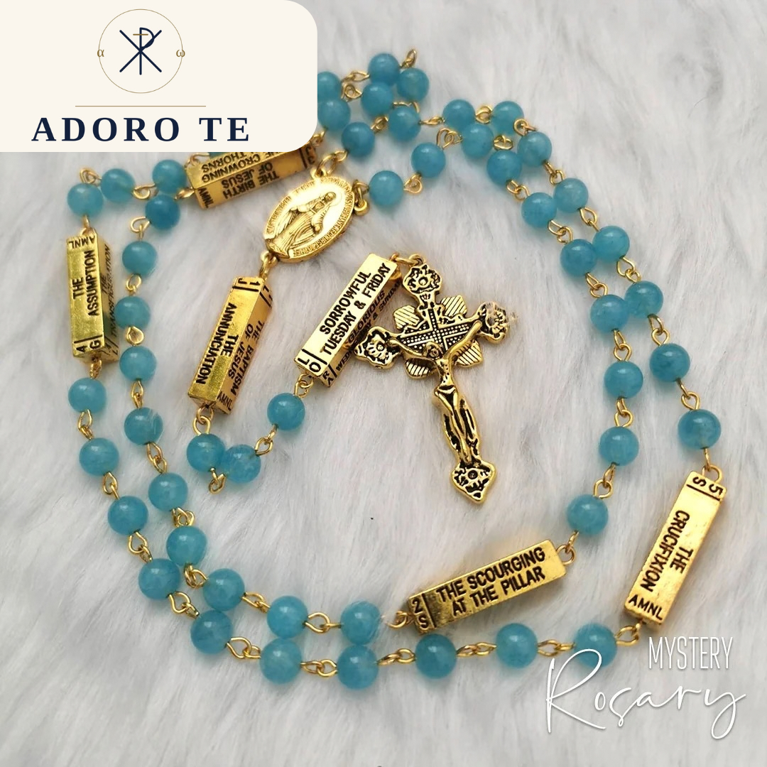 Aquamarine Mystery Rosary