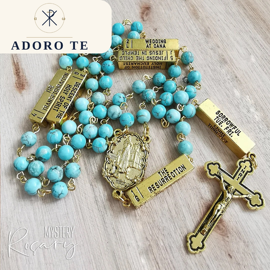 Chinese Turquoise Mystery Rosary