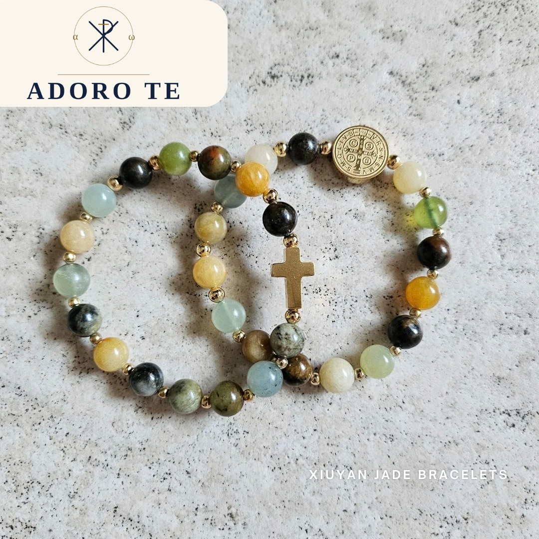 Jade Stone Stretch Bracelet