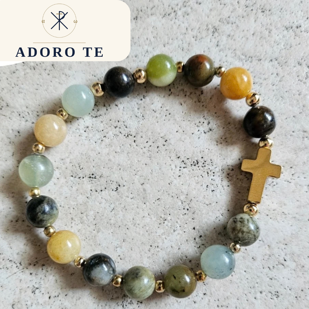 Jade Stone Stretch Bracelet