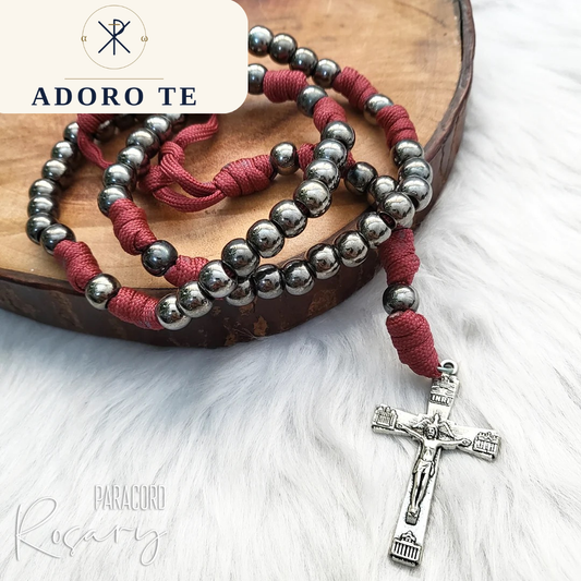 Red Paracord Rosary