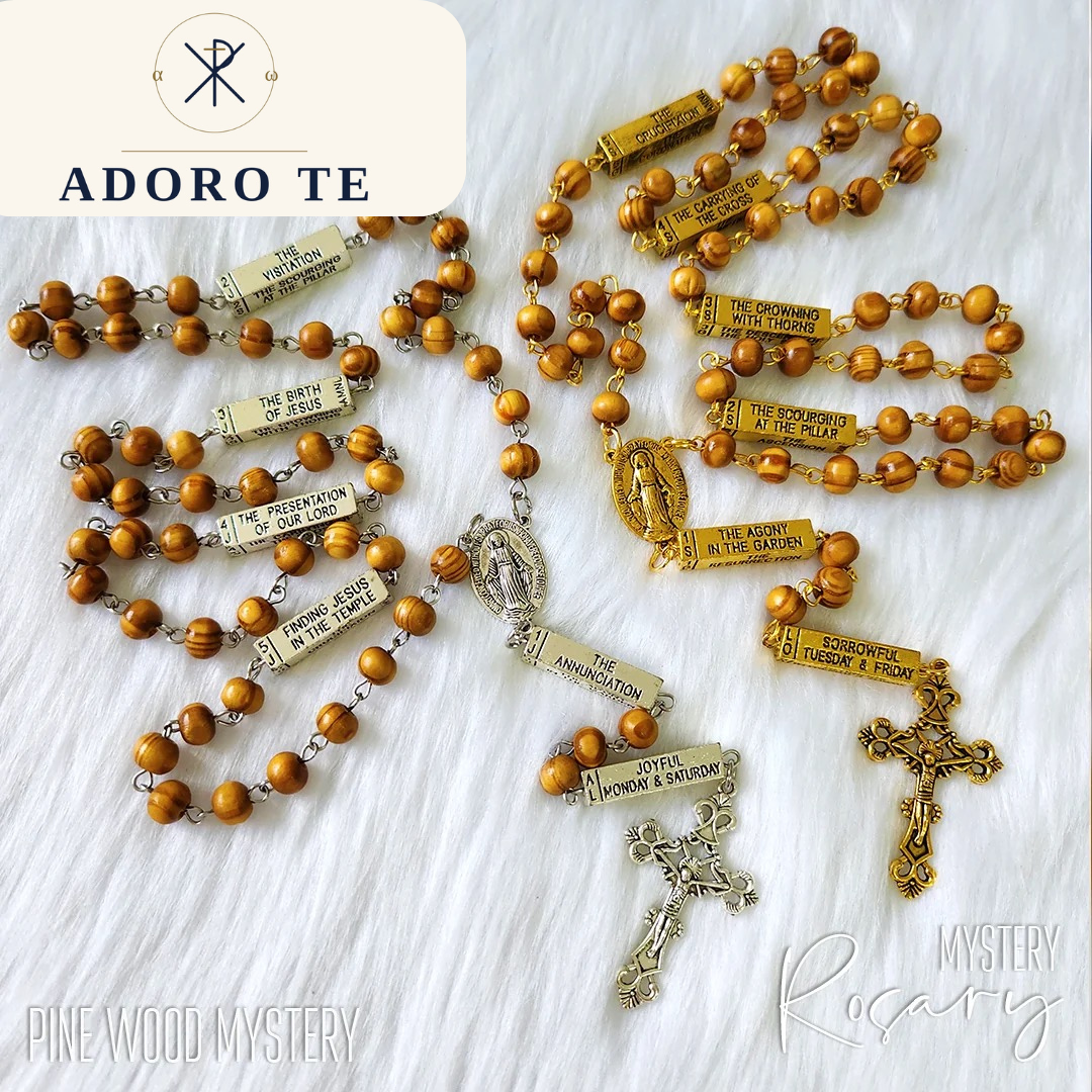Pine Wood Mystery Rosary