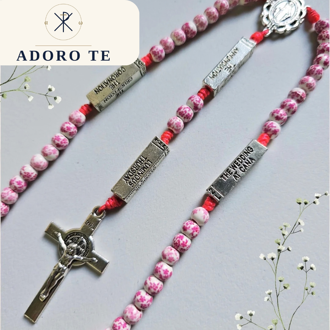 Porcelain Mystery Rosary