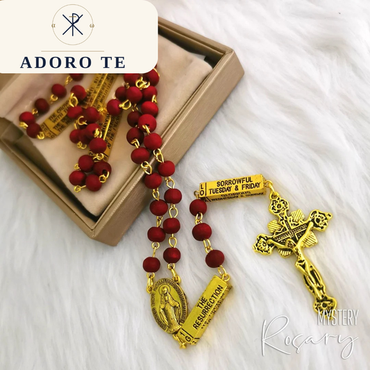 Red Wood Mystery Rosary