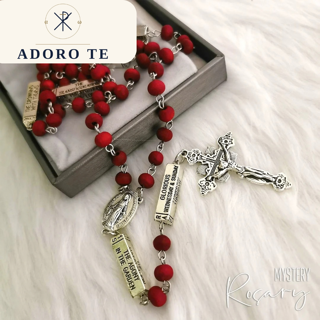 Red Wood Mystery Rosary