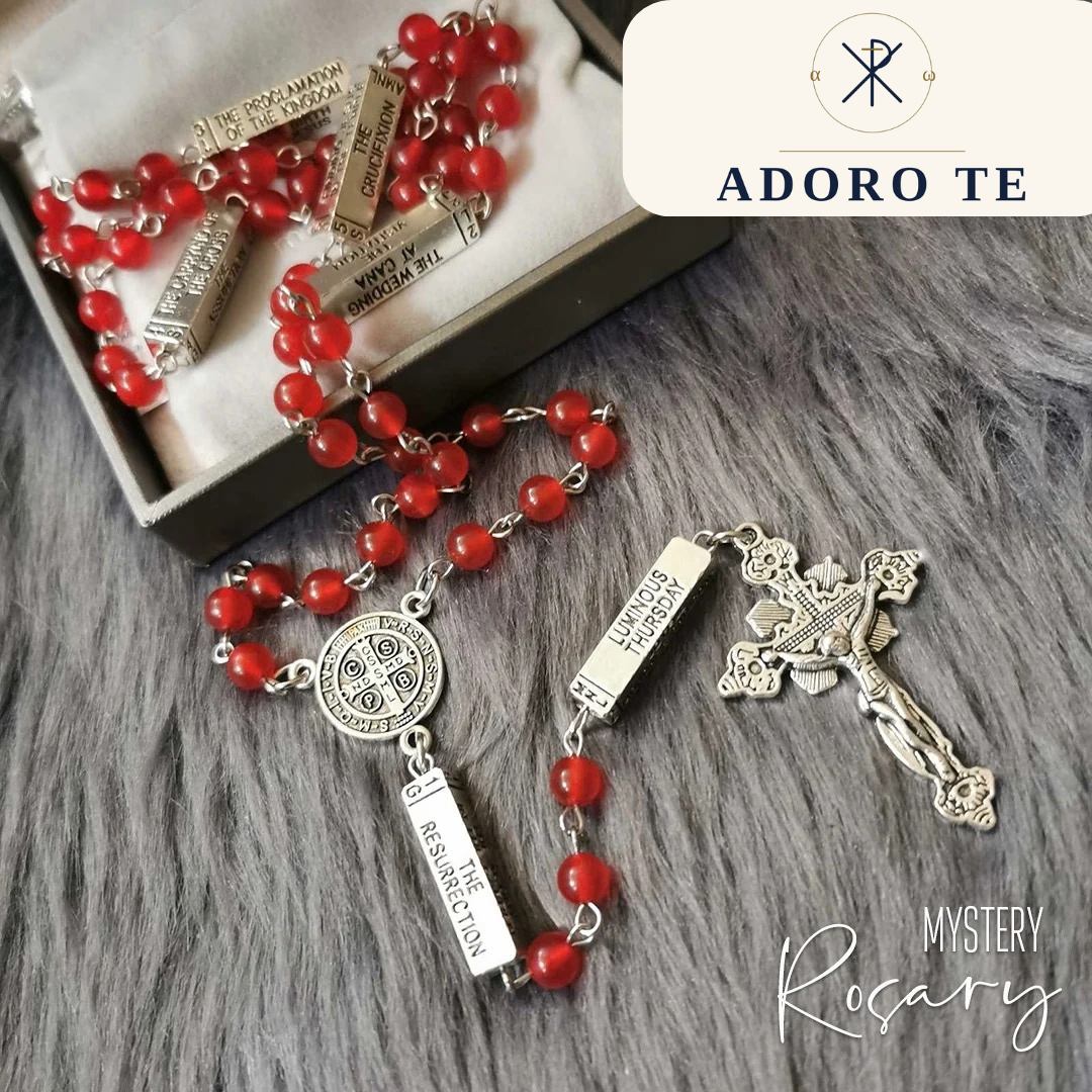 Ruby Stone Mystery Rosary