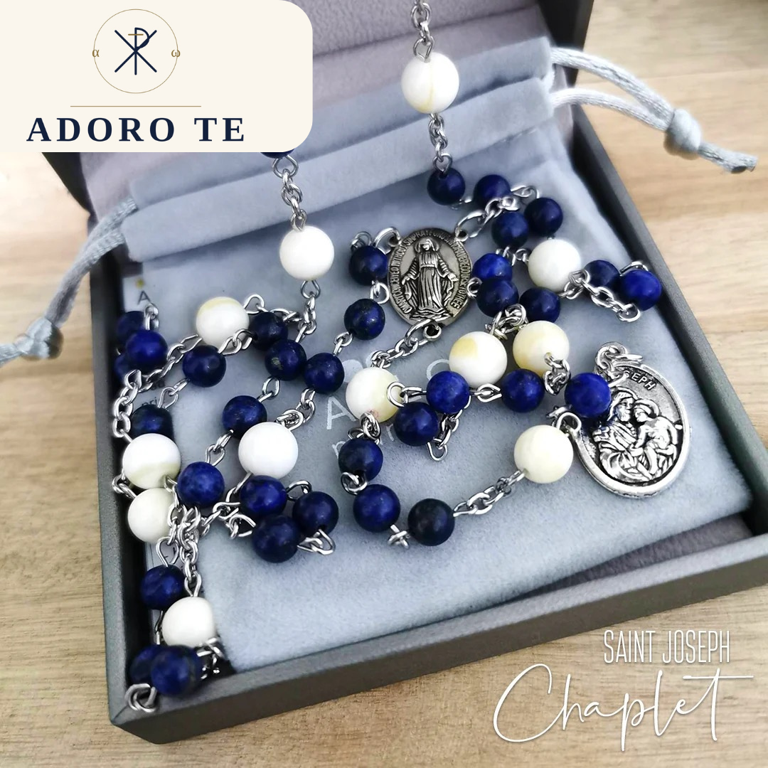 St. Joseph Lapis Lazuli Chaplet