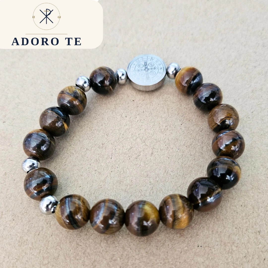 Tiger Eye Stone Stretch Bracelet