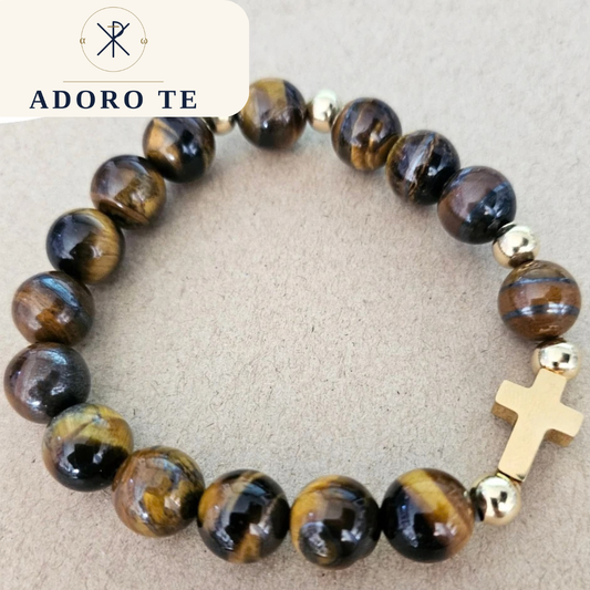 Tiger Eye Stone Stretch Bracelet